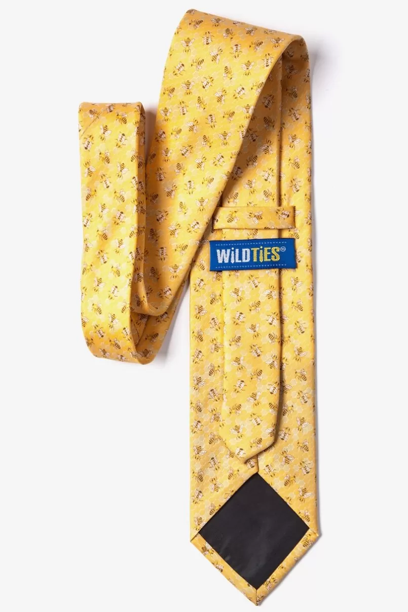 Ties Bees Yellow Tie Hot
