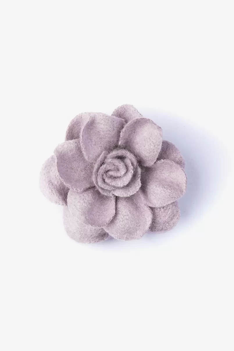 Ties Begonia Lapel Pin Lavender Cheap