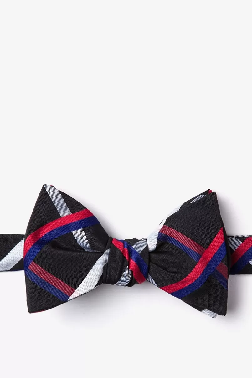 Ties Bellingham Black Self-Tie Bow Tie Clearance
