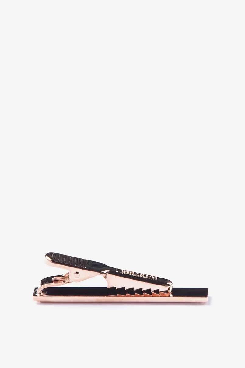 Ties Beveled Rectangle Rose Gold Tie Bar RoseGold New