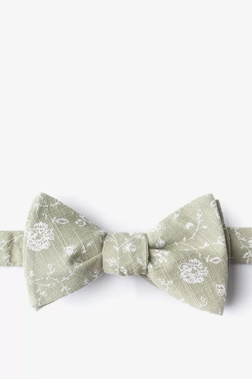 Ties Bexley Olive Self-Tie Bow Tie Flash Sale