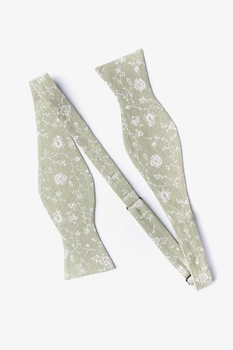 Ties Bexley Olive Self-Tie Bow Tie Flash Sale