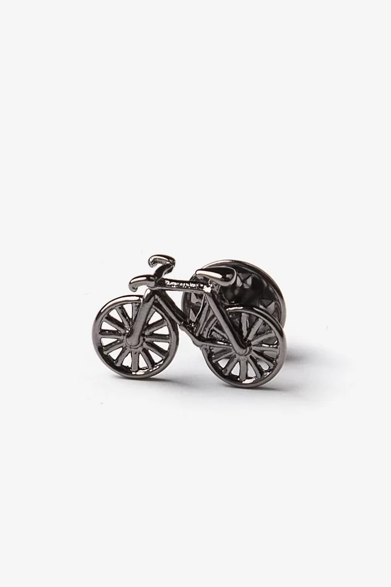 Ties Bicycle Lapel Pin Gunmetal Best Sale