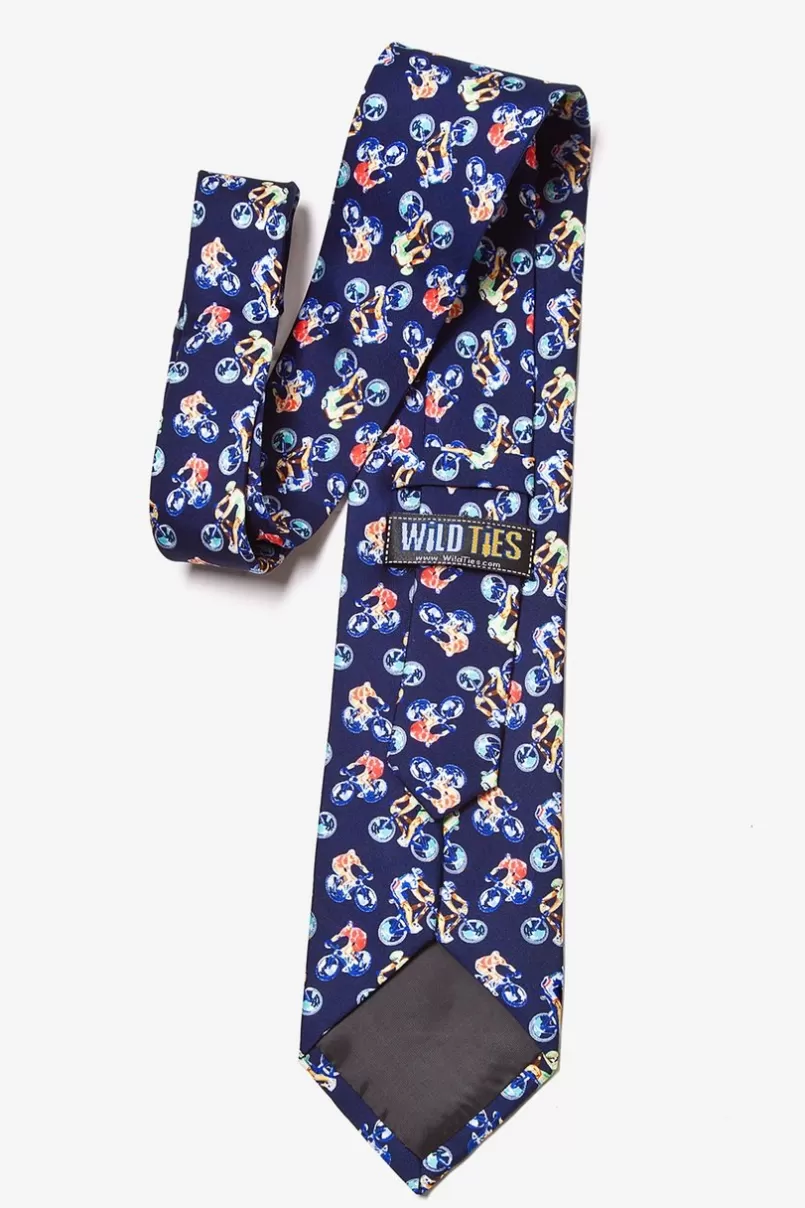 Ties Bicycle Race Navy Blue Tie Cheap