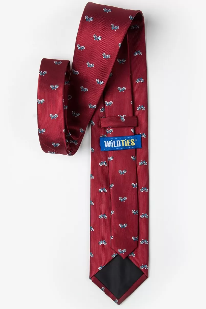 Ties Bicycles Tie Burgundy Hot