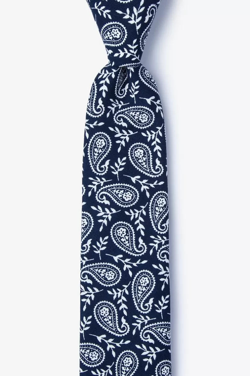 Ties Biff Navy Blue Skinny Tie Best