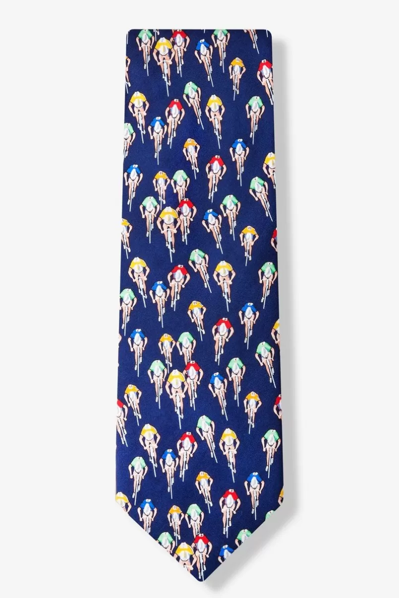 Ties Bike Racing Navy Blue Tie Shop
