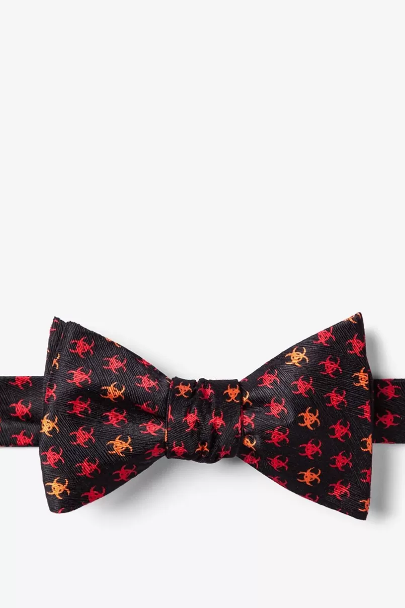 Ties Biohazard Black Self-Tie Bow Tie Online