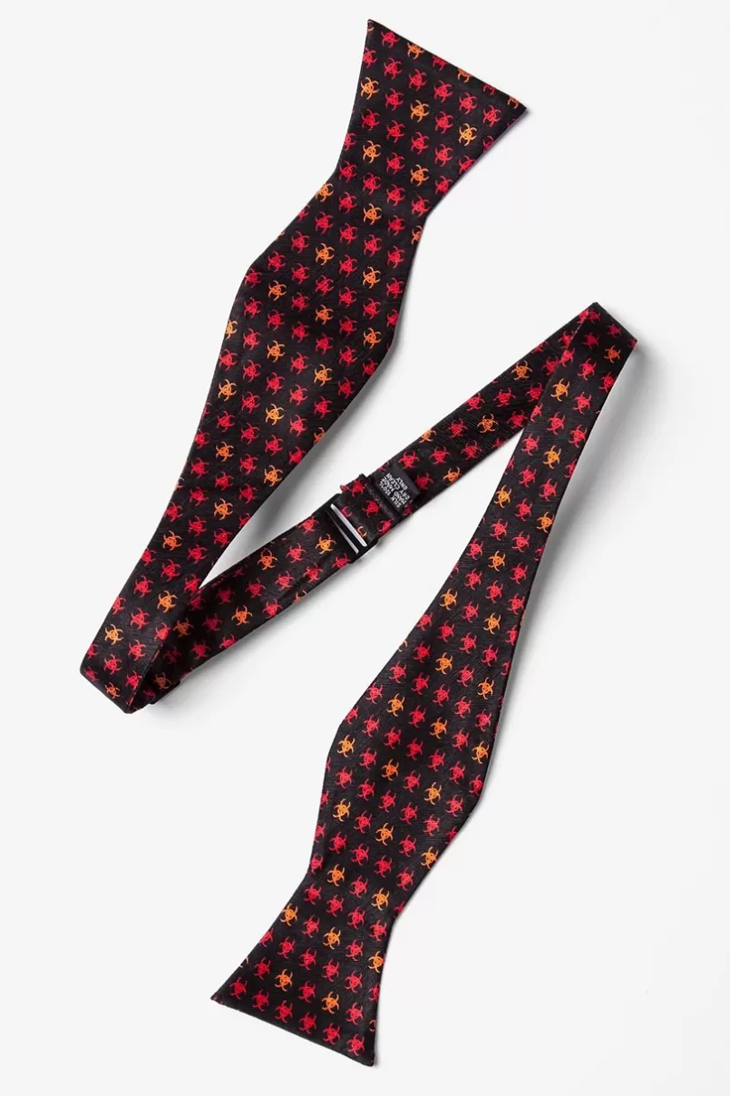 Ties Biohazard Black Self-Tie Bow Tie Online