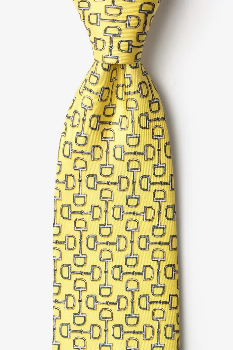 Ties Bit by Bit Tie Yellow Fashion