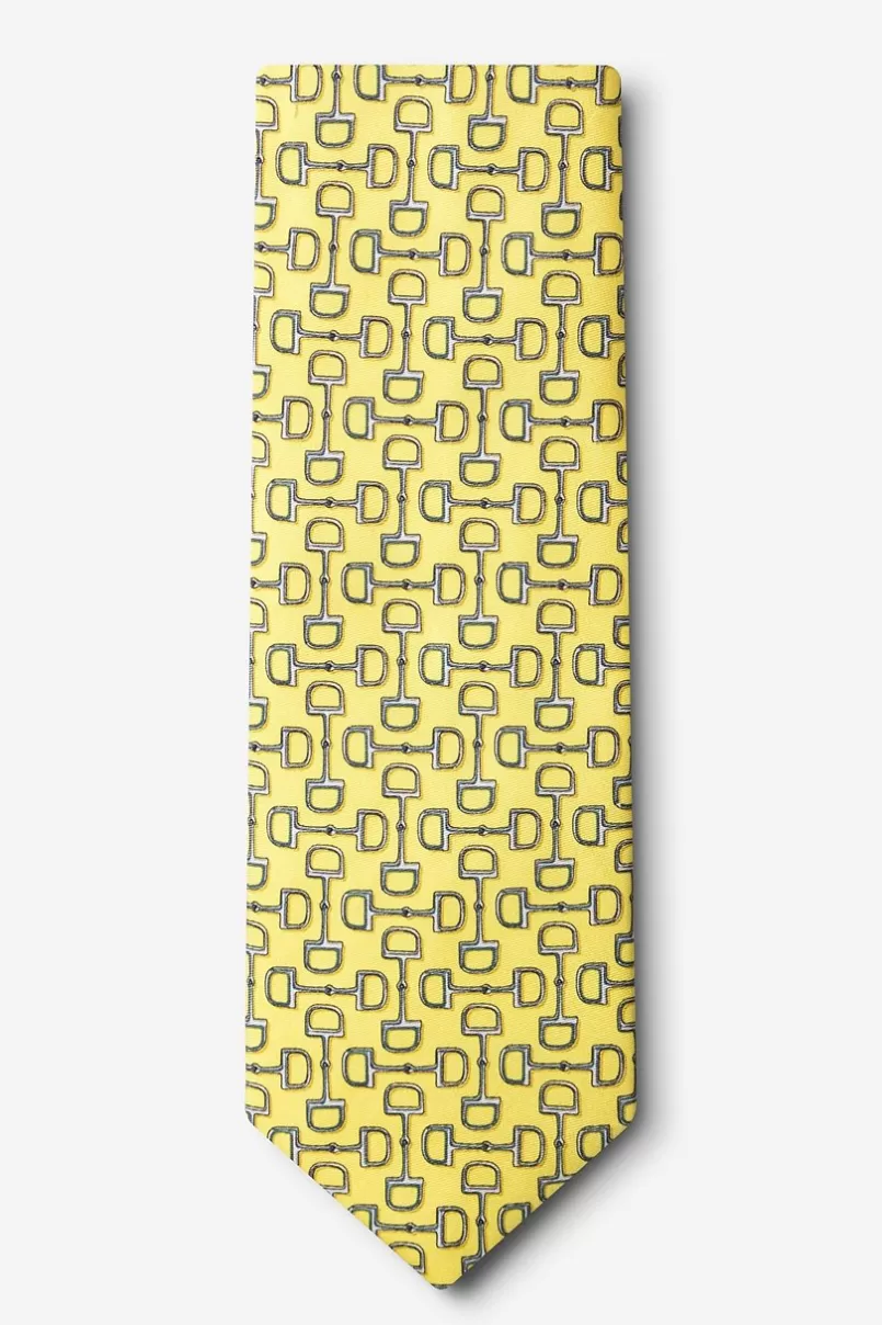 Ties Bit by Bit Tie Yellow Fashion