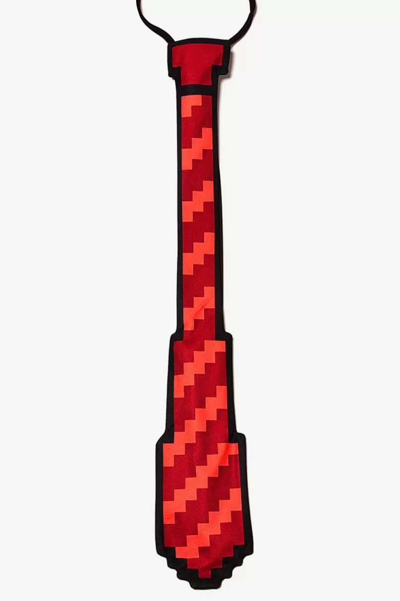 Ties 8 Bit Red Tie Online
