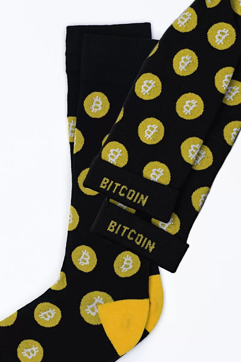 Ties Bitcoin Black Sock Discount