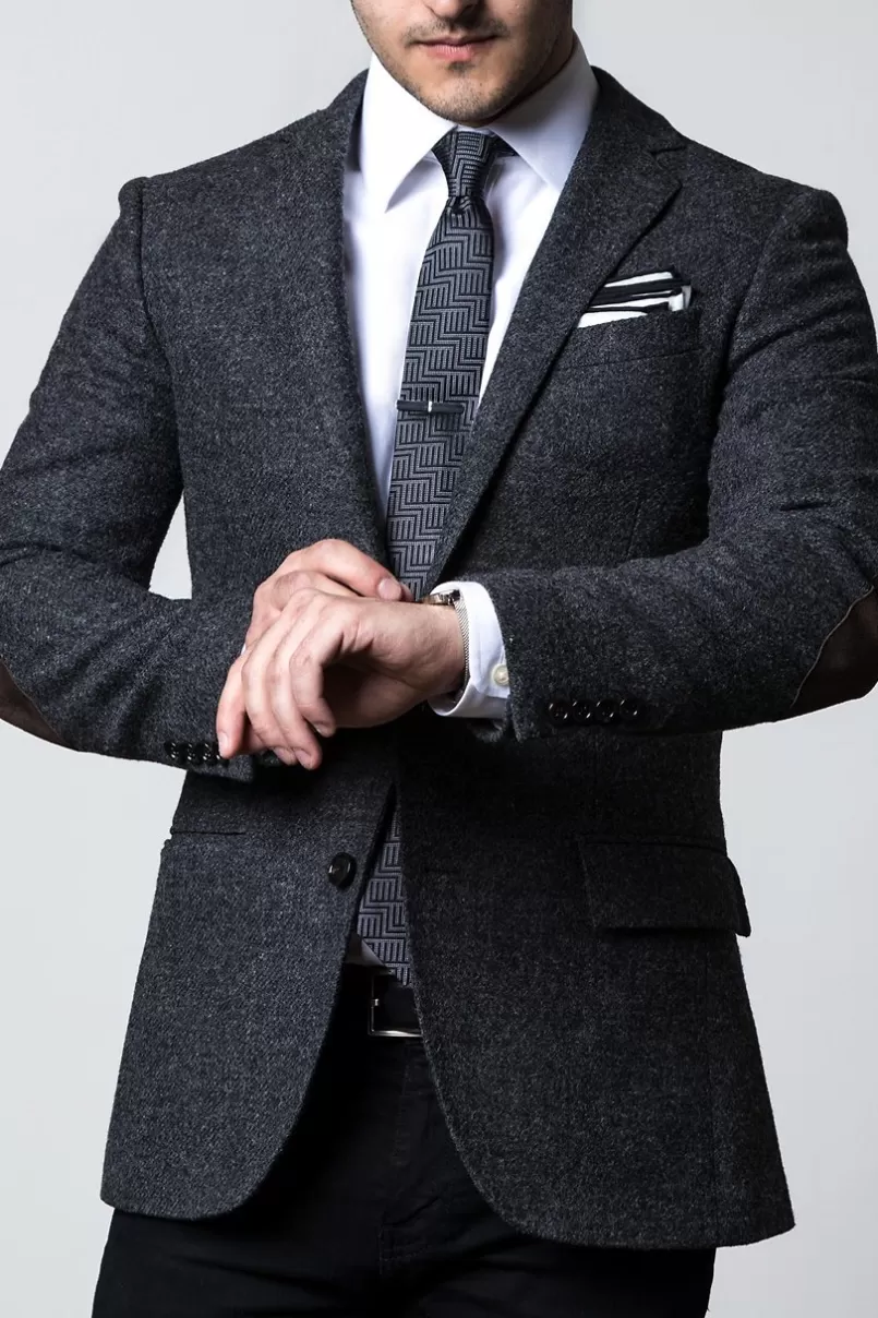 Ties Black Edged Linen White Pocket Square White&Black Best