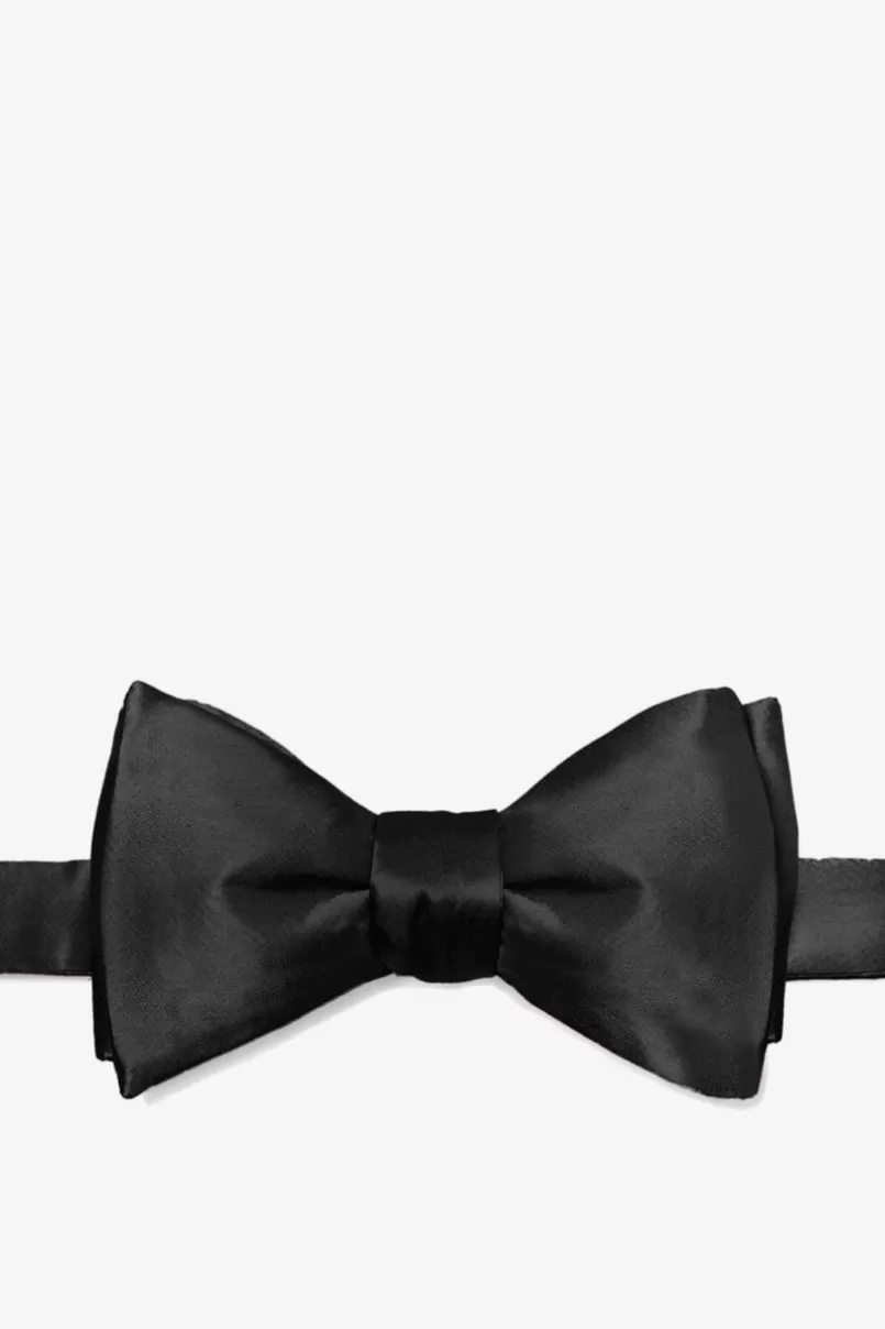 Ties Self-Tie Bow Tie Black Flash Sale