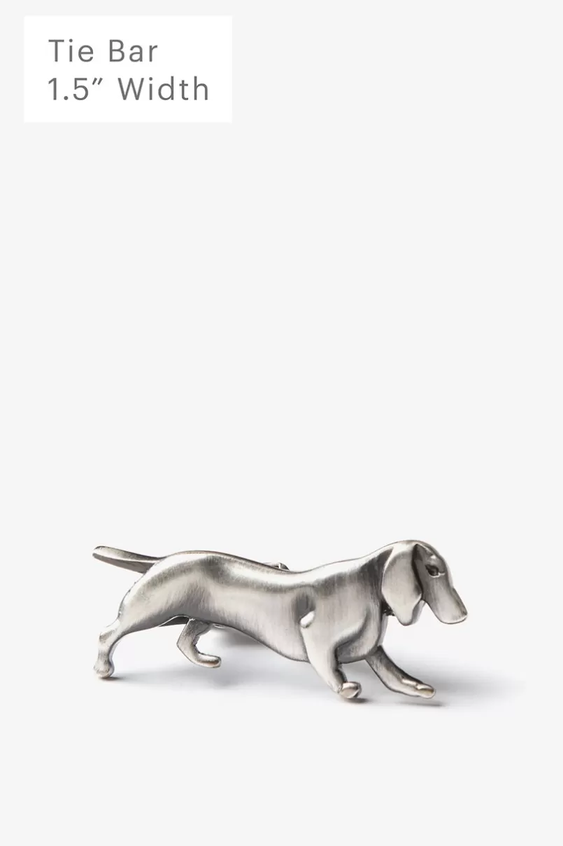 Ties Blame the Dog Antiqued Silver Tie Bar Shop