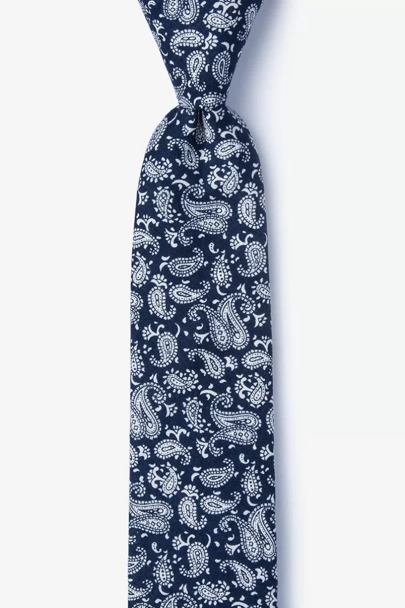 Ties Blaze Navy Blue Skinny Tie NavyBlue Cheap