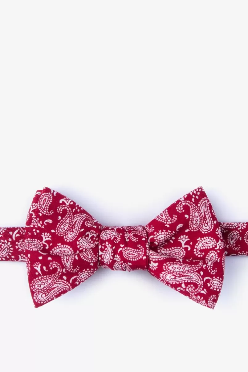 Ties Blaze Self-Tie Bow Tie Red Fashion