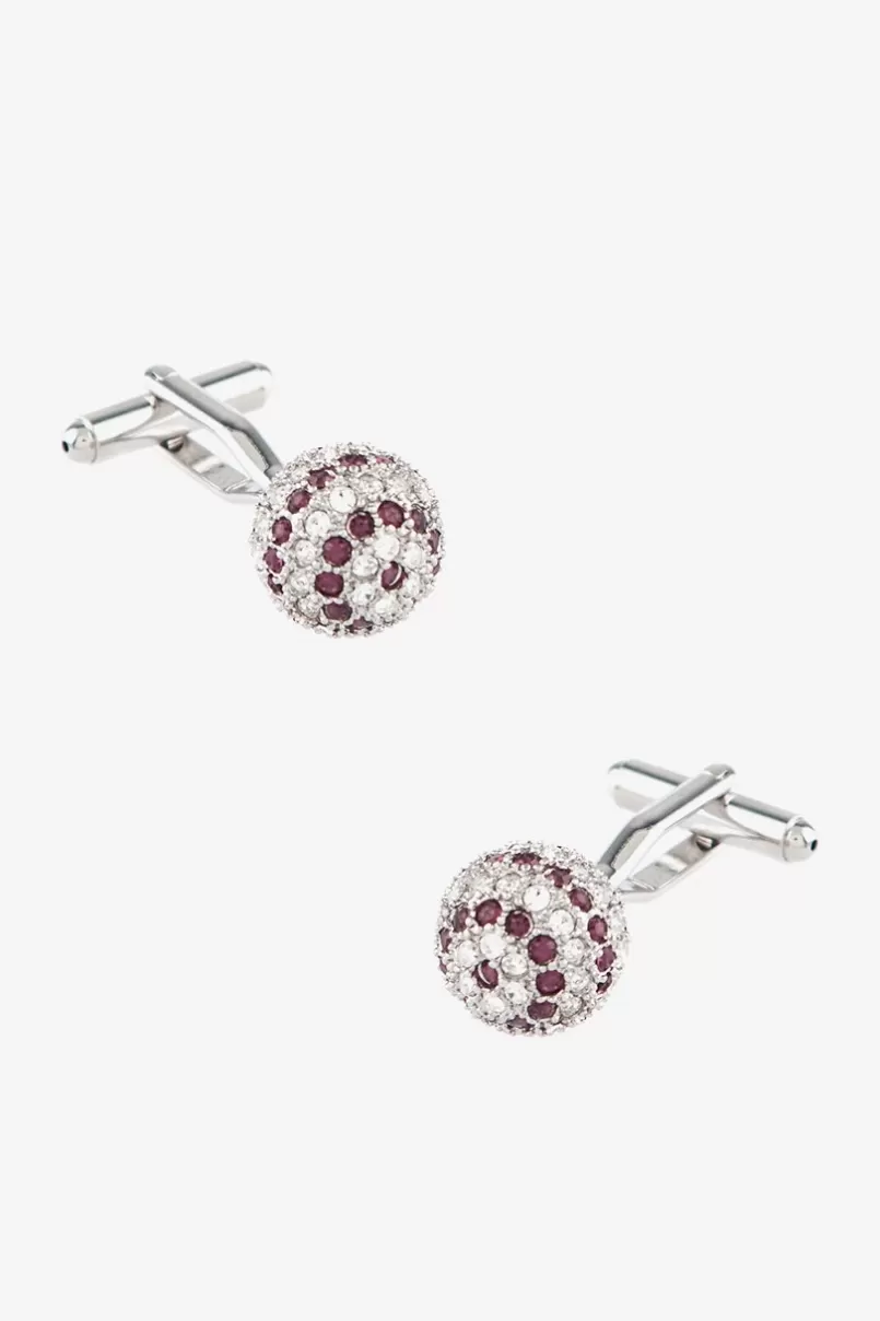 Ties Bling Sphere Purple Cufflinks Cheap