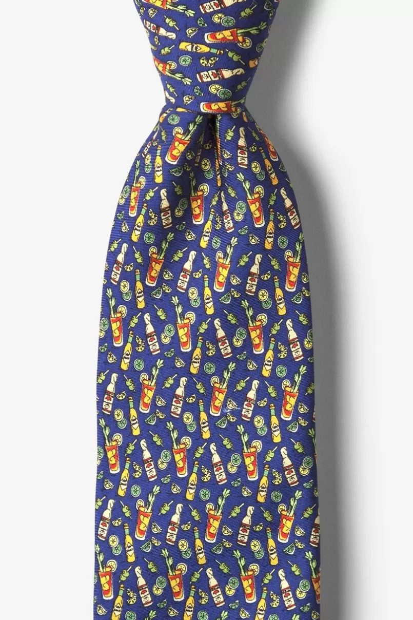 Ties Bloody Merry Navy Blue Tie NavyBlue Flash Sale
