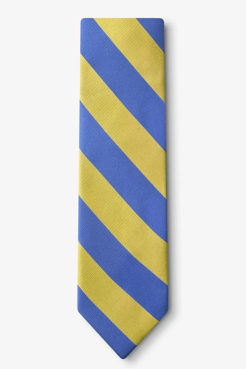 Ties Blue & Gold Stripe Tie Blue&Gold Fashion