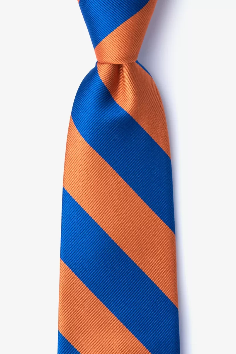 Ties Blue & Orange Stripe Tie Blue&Orange Shop