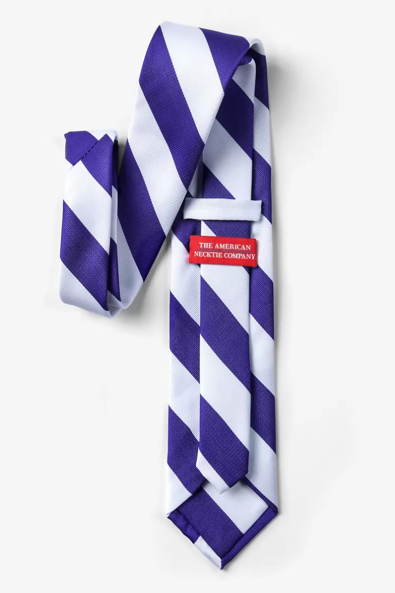 Ties Blue & White Stripe Tie Blue&White Best Sale
