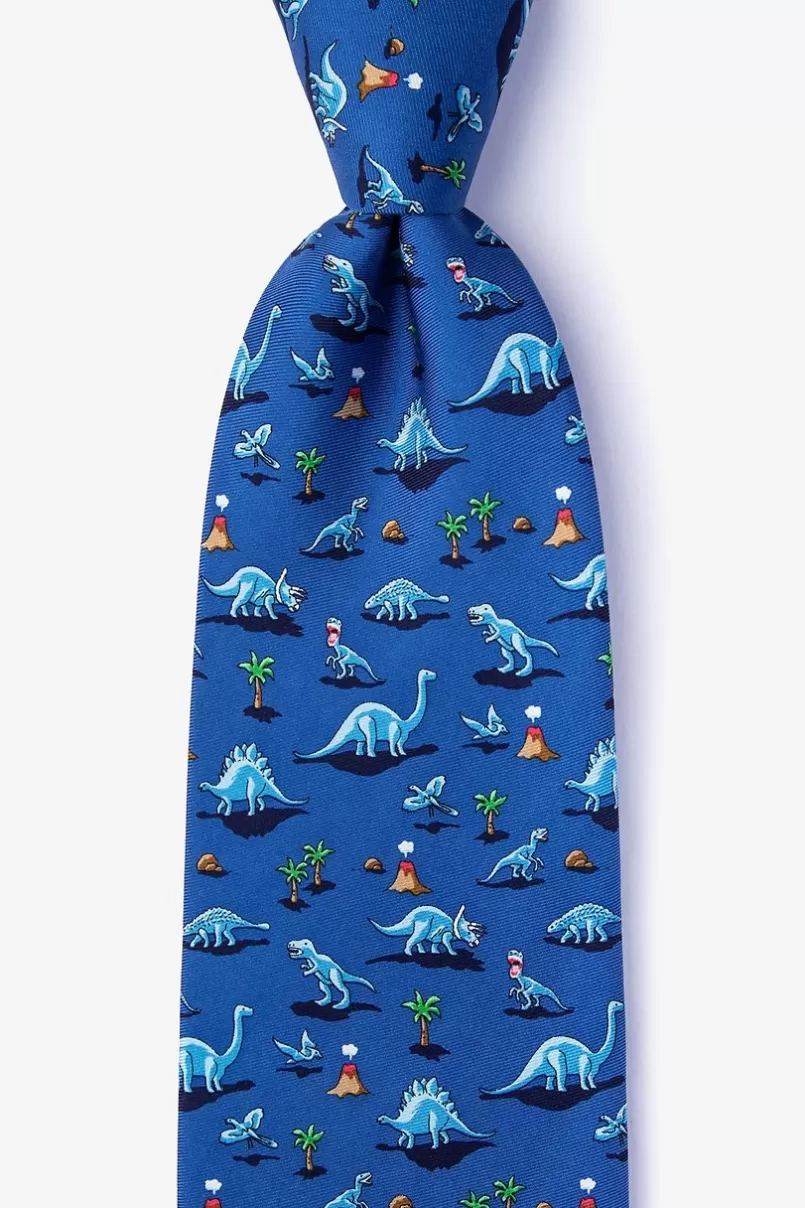 Ties Blue Classic Jurassic Navy Blue Tie NavyBlue&Blue Sale