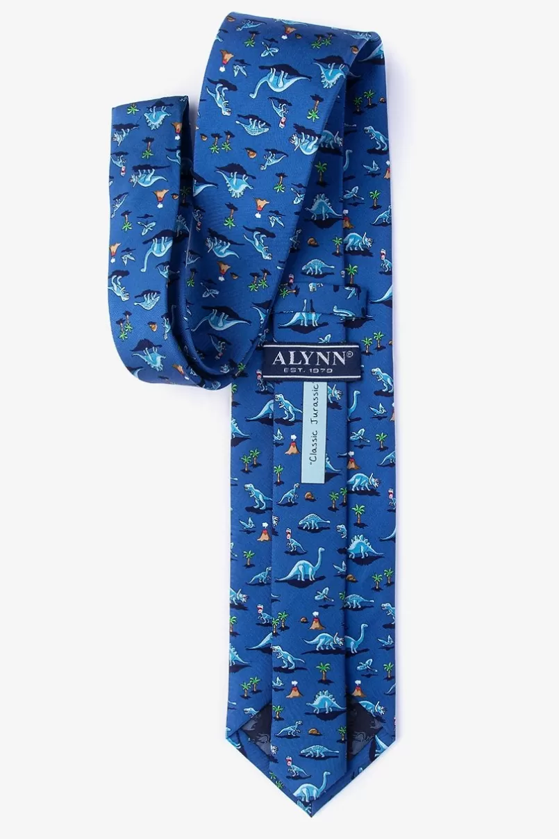 Ties Blue Classic Jurassic Navy Blue Tie NavyBlue&Blue Sale