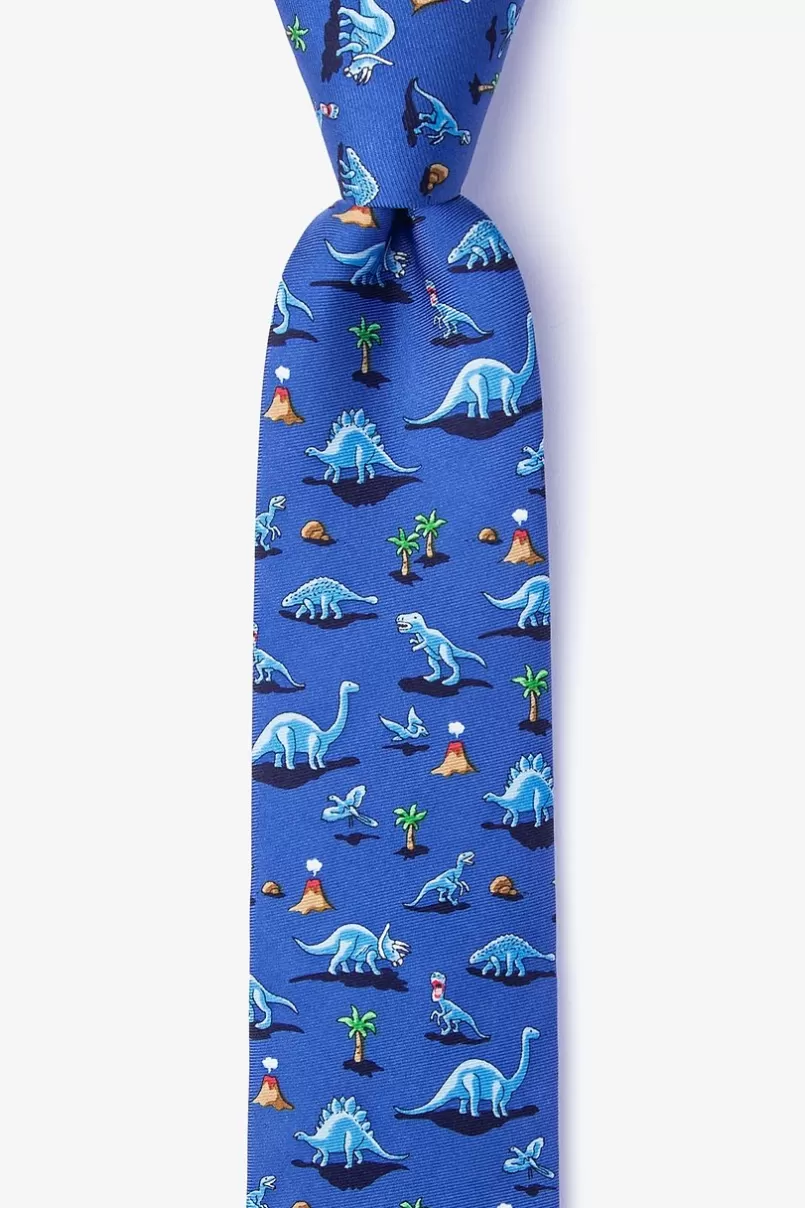 Ties Blue Classic Jurassic Skinny Tie Outlet