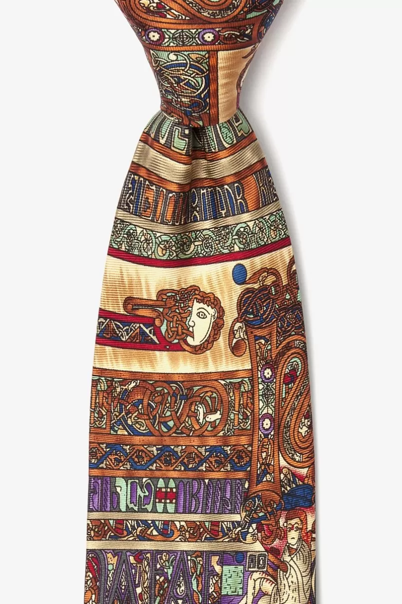 Ties Book of Kells Orange Tie Cheap