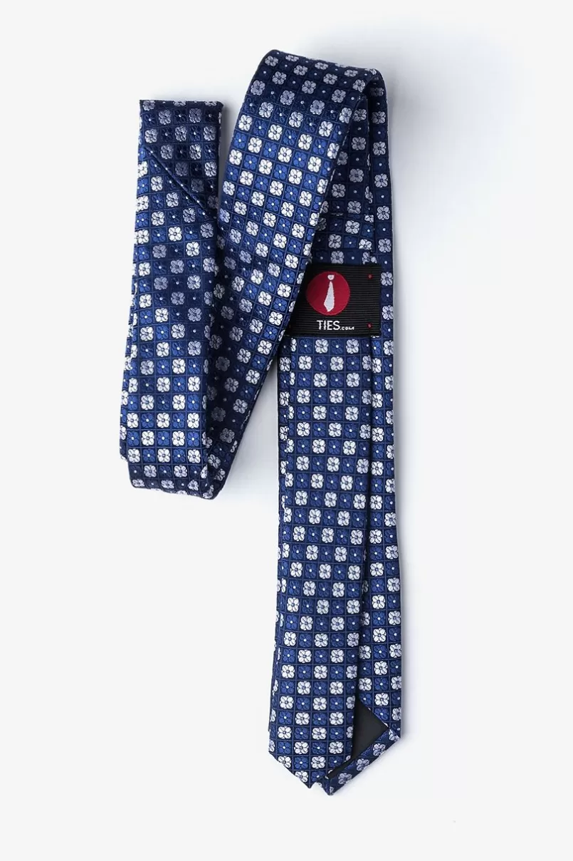 Ties Boracay Navy Blue Skinny Tie NavyBlue Discount