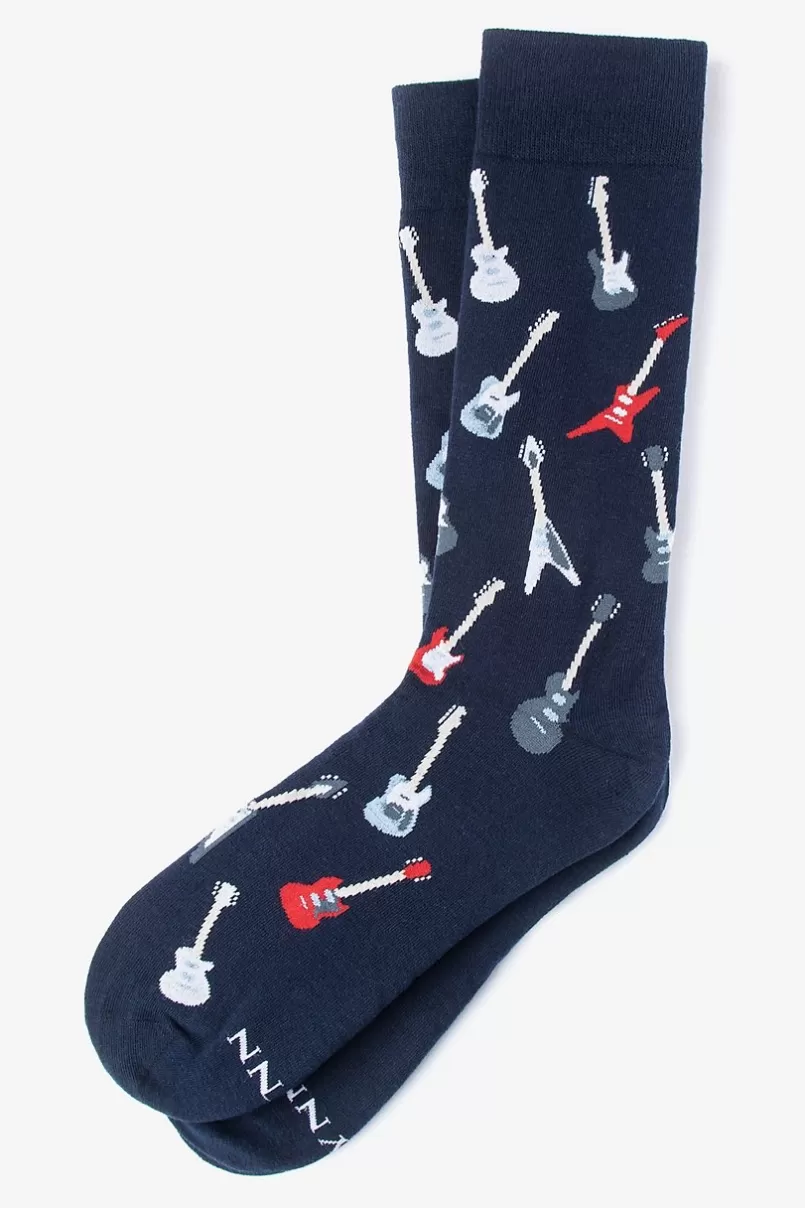 Ties Born to Shred Navy Blue Sock NavyBlue Cheap