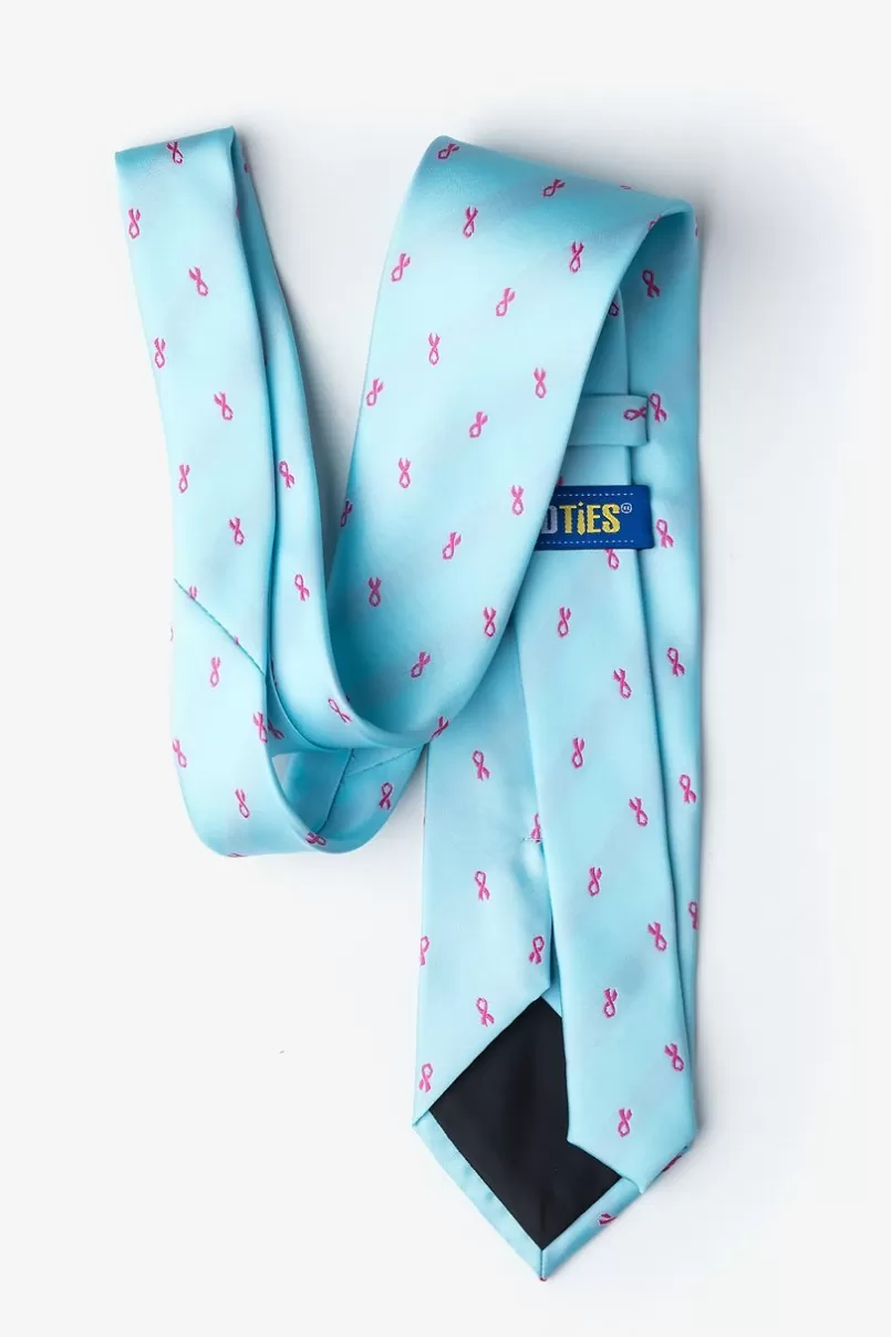 Ties Breast Cancer Ribbon Blue Tie Shop