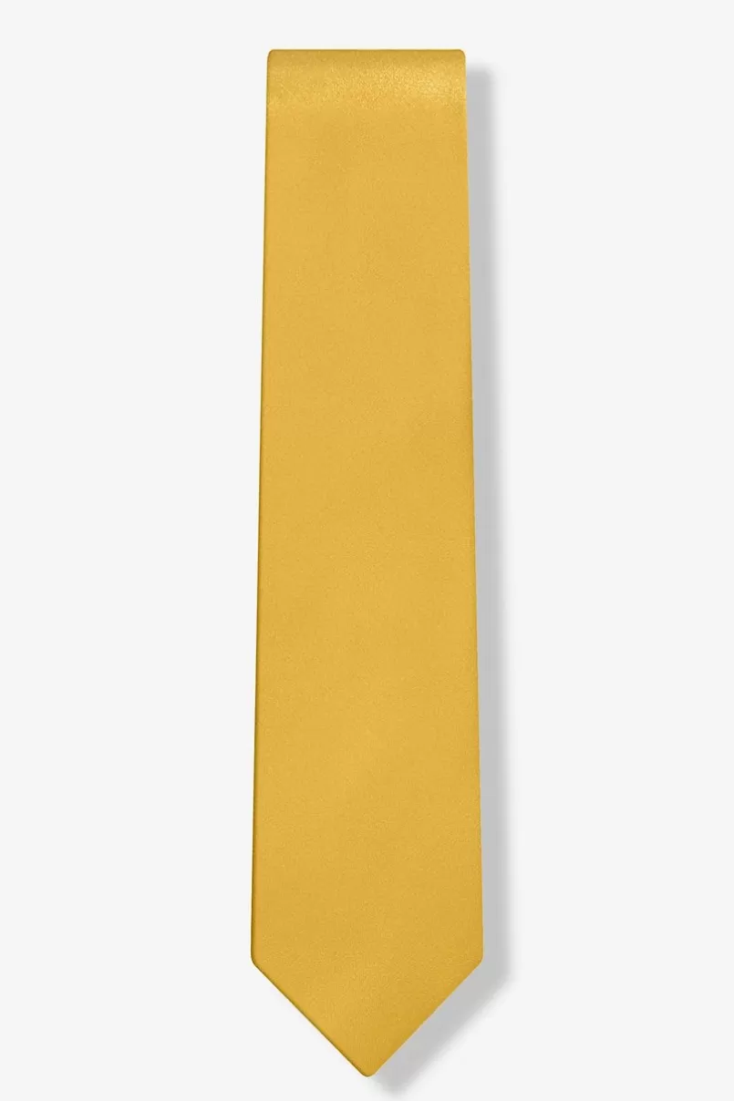 Ties Bright Gold 2.25" Skinny Tie BrightGold Fashion