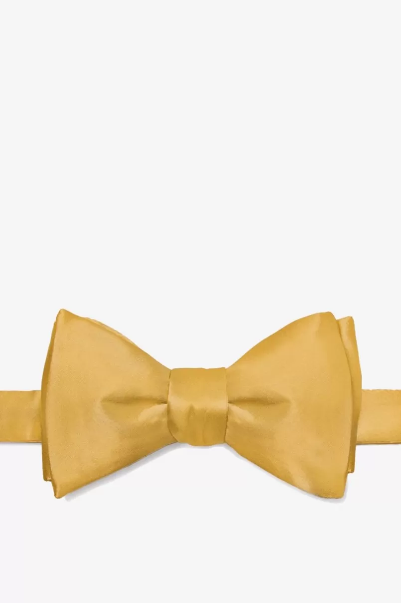 Ties Bright Gold Self-Tie Bow Tie BrightGold Best
