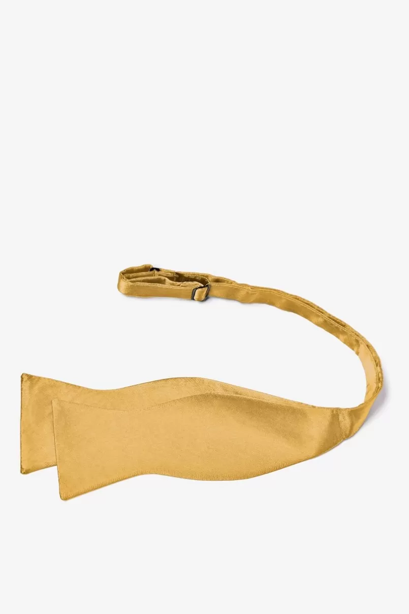 Ties Bright Gold Self-Tie Bow Tie BrightGold Best