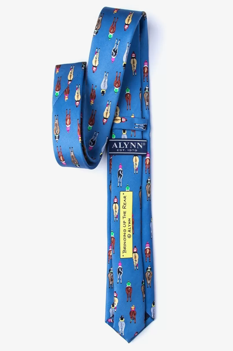 Ties Bringing Up the Rear Blue Skinny Tie Flash Sale
