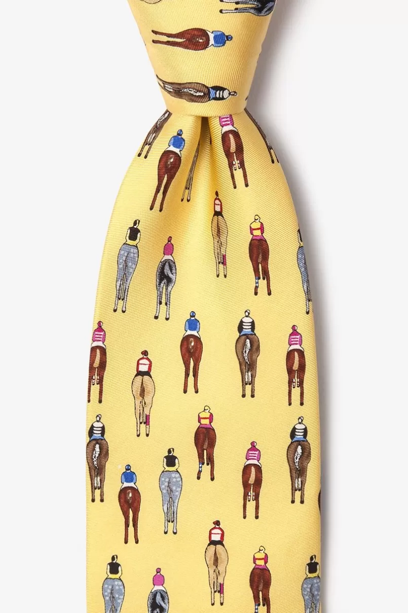 Ties Bringing Up the Rear Yellow Tie Shop