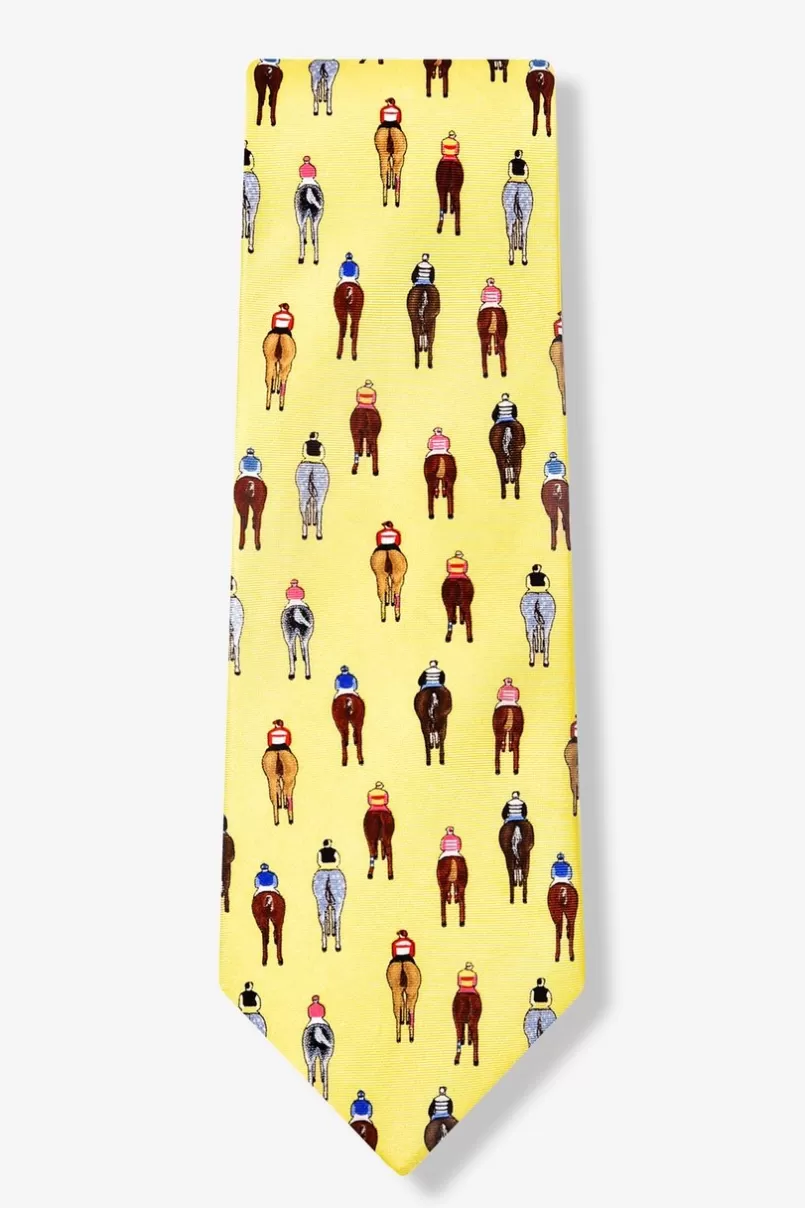 Ties Bringing Up the Rear Yellow Tie Shop
