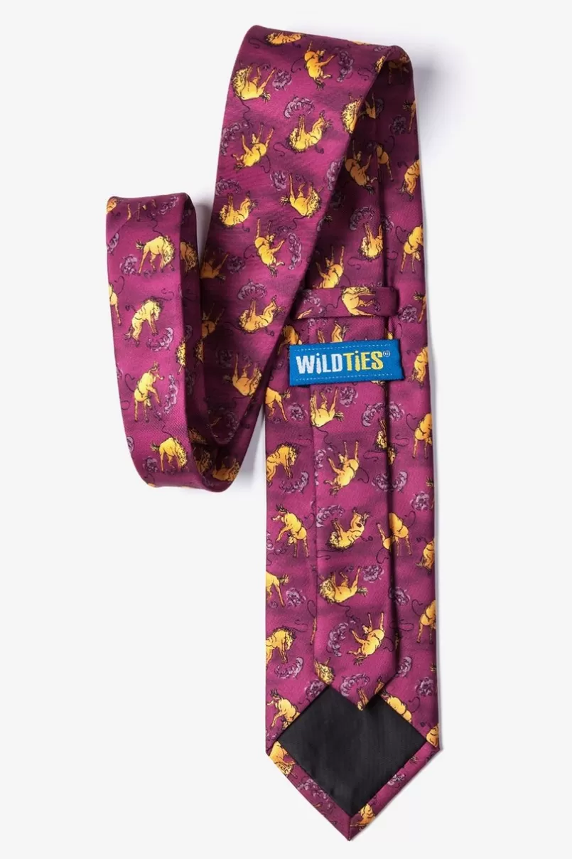 Ties Bronco Purple Tie Cheap