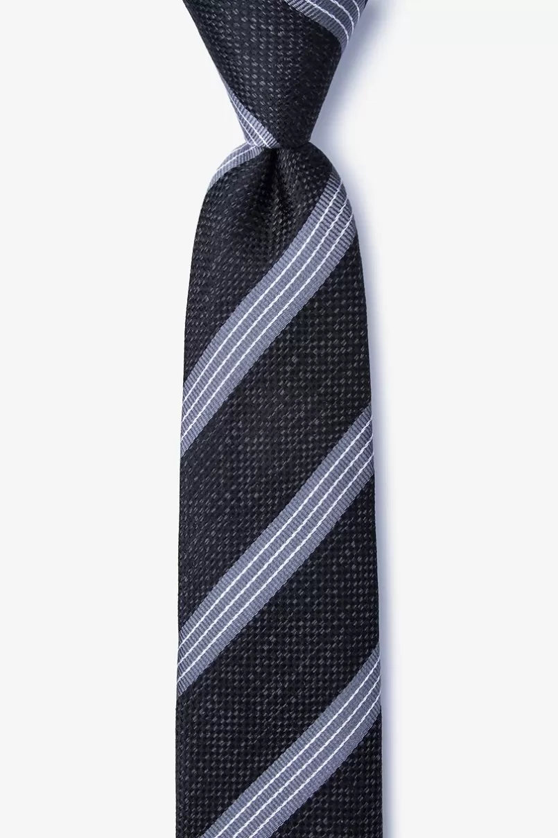 Ties Bronsa Skinny Tie Black Best Sale