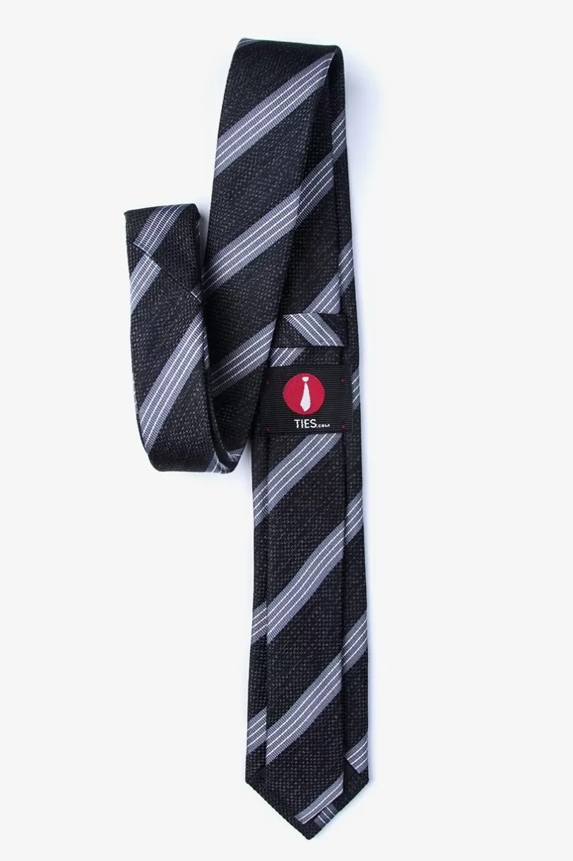Ties Bronsa Skinny Tie Black Best Sale