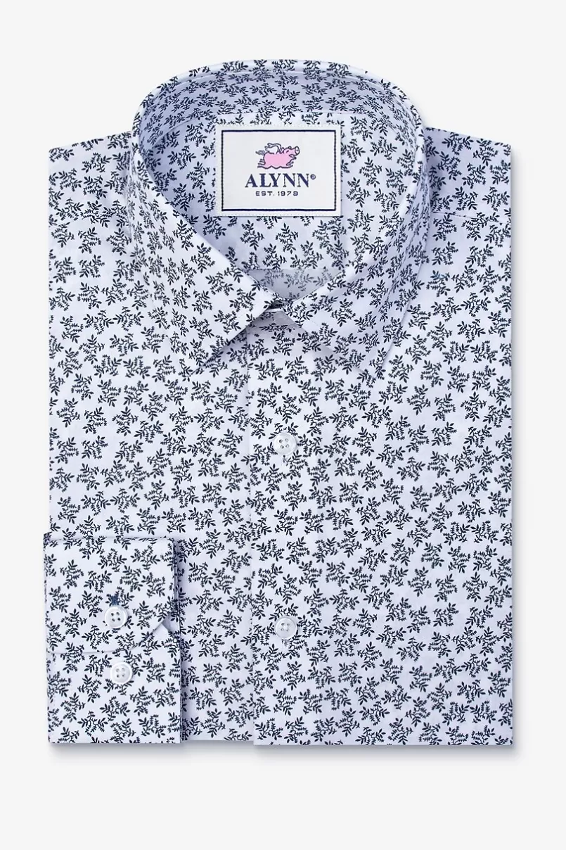 Ties Brooks Floral Casual Shirt White New