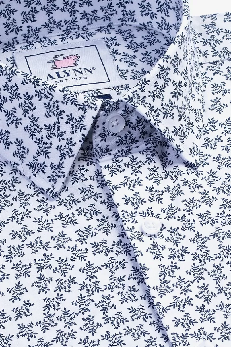 Ties Brooks Floral Casual Shirt White Flash Sale