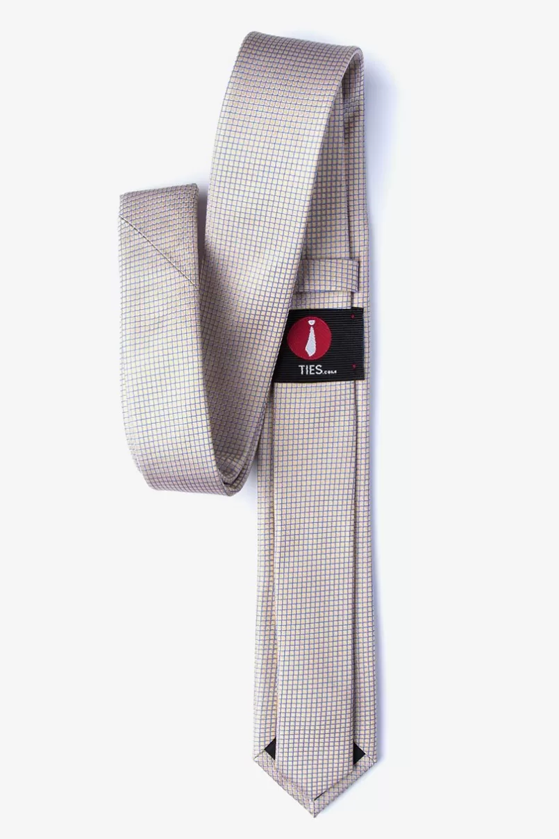 Ties Buck Skinny Tie Yellow Clearance