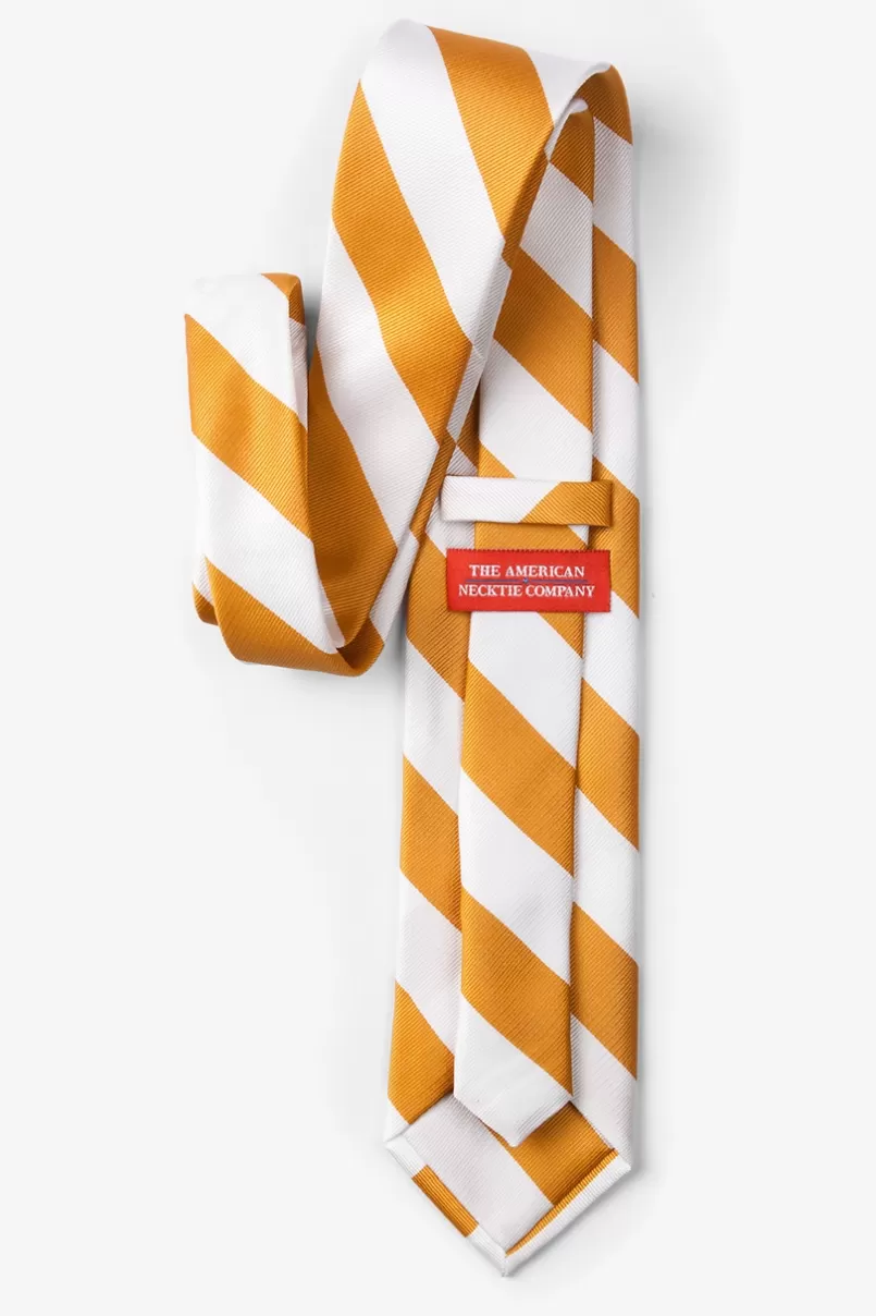Ties Burnt Orange & White Stripe Tie BurntOrange&White Cheap