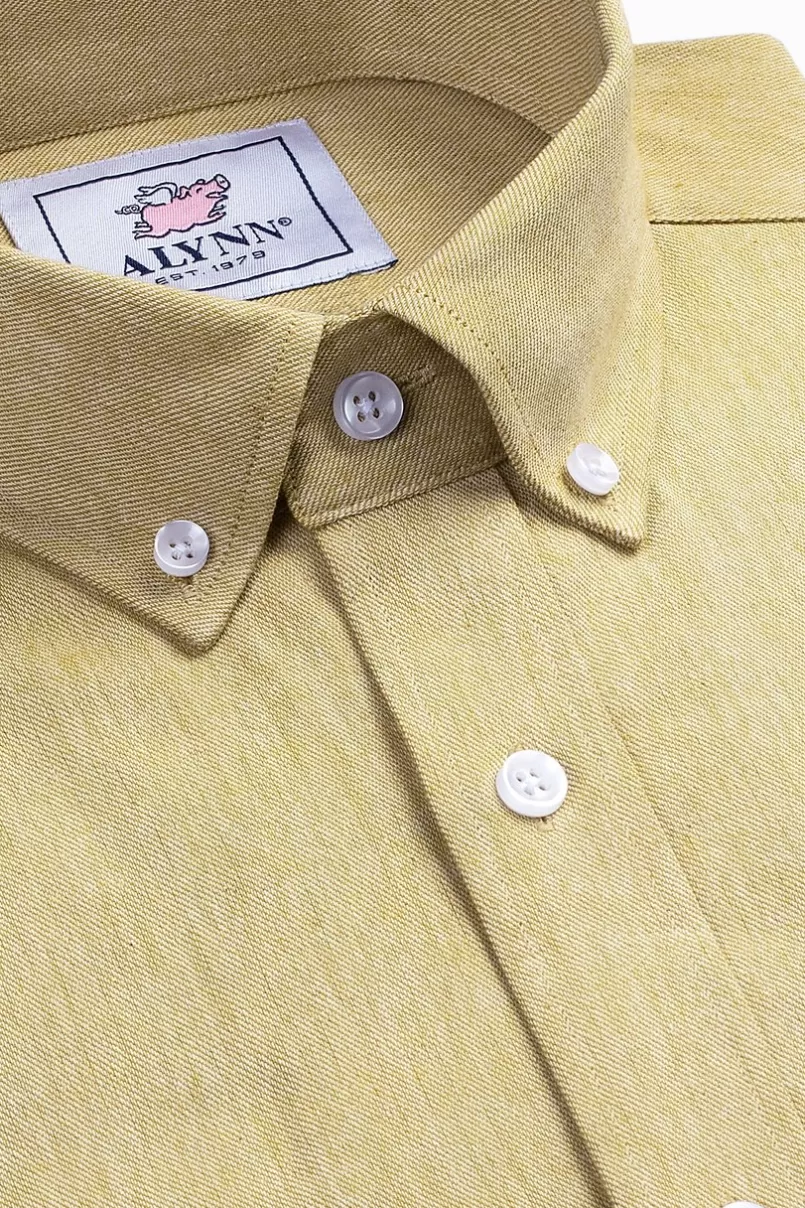 Ties Caden Business Casual Shirt Mustard Store