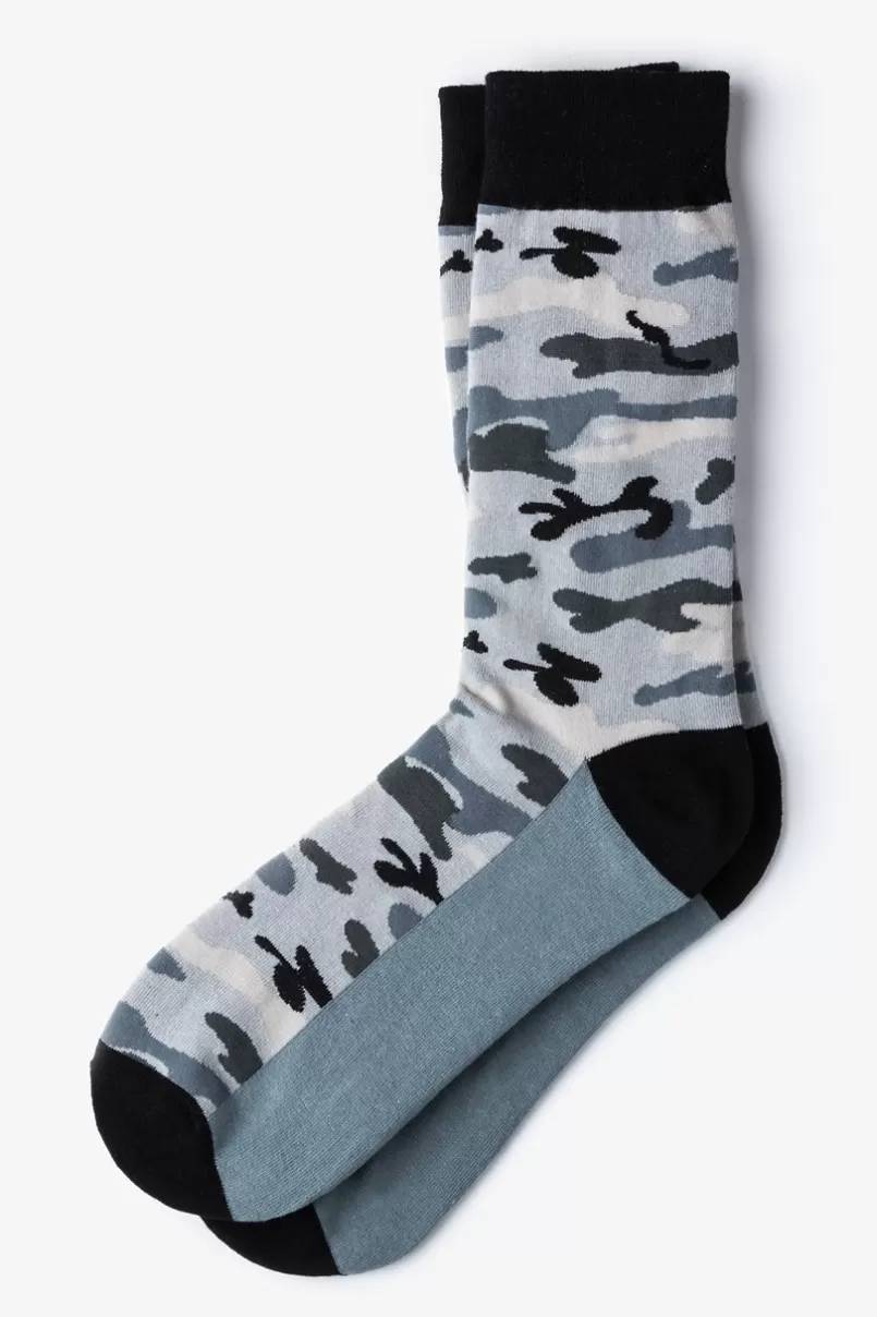 Ties Camouflage Sock Gray Shop