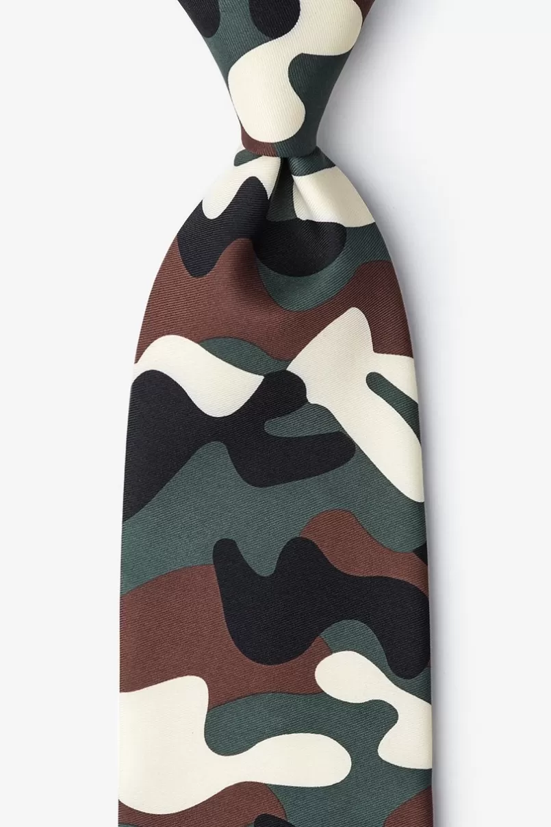 Ties Camouflage Green Tie Sale